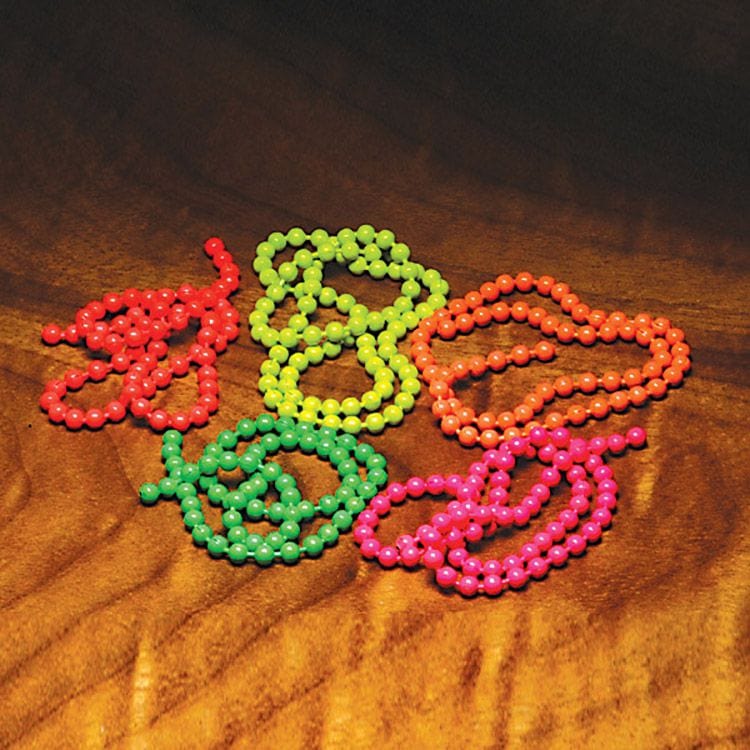 Hareline Dubbin Fl. Bead Chain Eyes Hareline Dubbin Fl. Orange / MD Fly Tying Rivers and Glen Trading Co