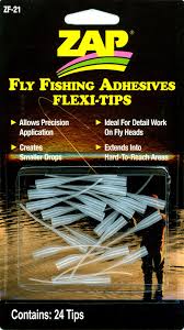 ZAP Fly Fishing Adhesive Flexi-Tips Zap Fly Tying Rivers and Glen Trading Co