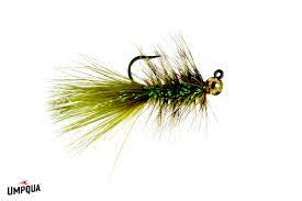 CRYSTAL BUGGER JIG TB Umpqua OLIVE 10 Flies Rivers and Glen Trading Co