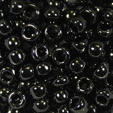 KILLER CADDIS GLASS BEADS Wapsi LG. BLACK Fly Tying Rivers and Glen Trading Co