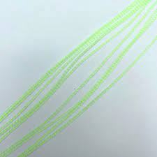 Chicone's Wide Barred Crusher Legs Hareline Fl. Chartreuse Barred Clear Fly Tying Rivers and Glen Trading Co