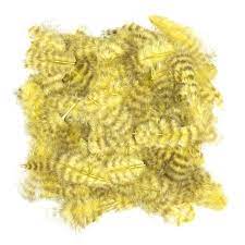 GRIZZLY MARABOU Wapsi YELLOW Fly Tying Rivers and Glen Trading Co