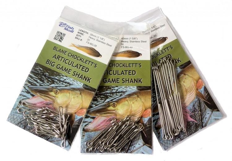 Fish Skull Articulated Big Game Shank Flymen Fishing Company 28mm Fly Tying Rivers and Glen Trading Co