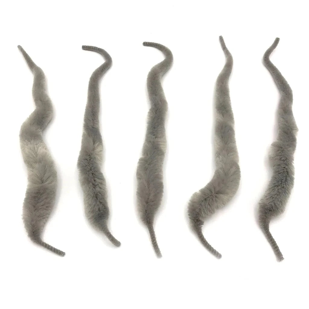MANGUM DRAGON TAILS 4" Wapsi SILVER GRAY Fly Tying Rivers and Glen Trading Co