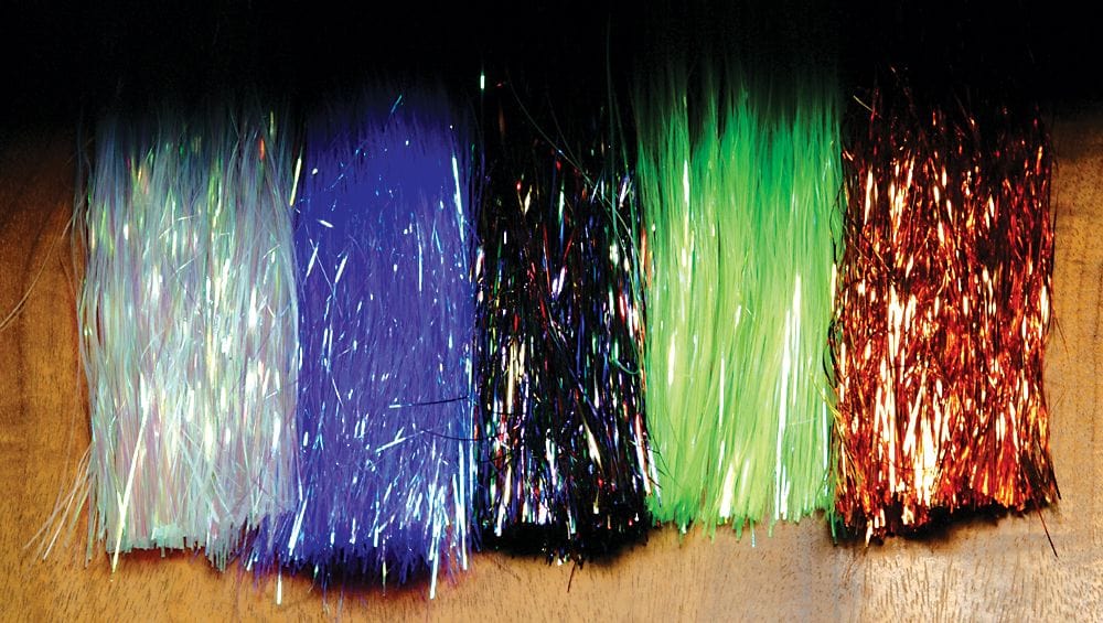 Flashabou Tinsel Flash Hareline Dubbin Holo Olive Fly Tying Rivers and Glen Trading Co