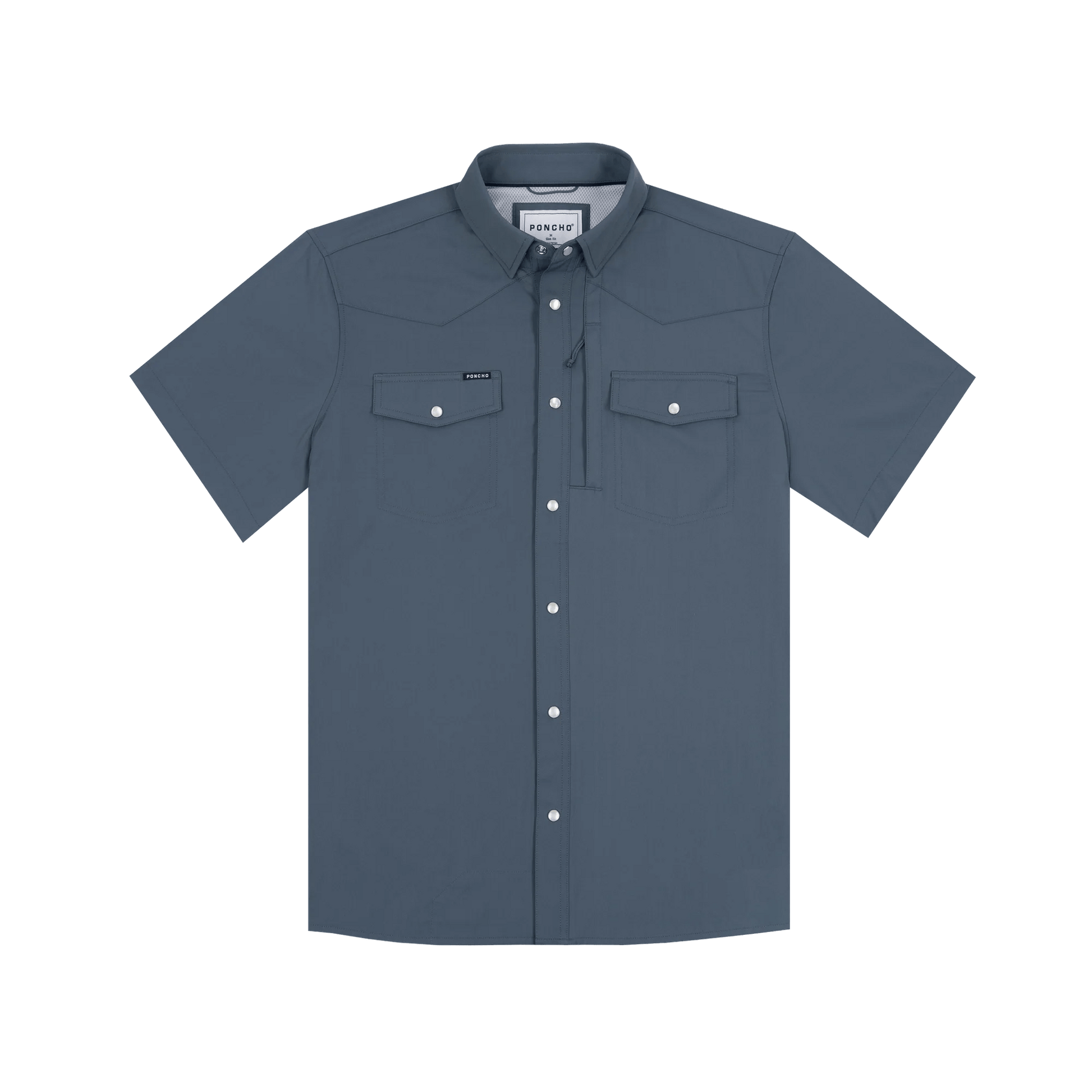 Poncho The Dogtooth Poncho Men's Short Sleeve Button Down Shirts Rivers and Glen Trading Co