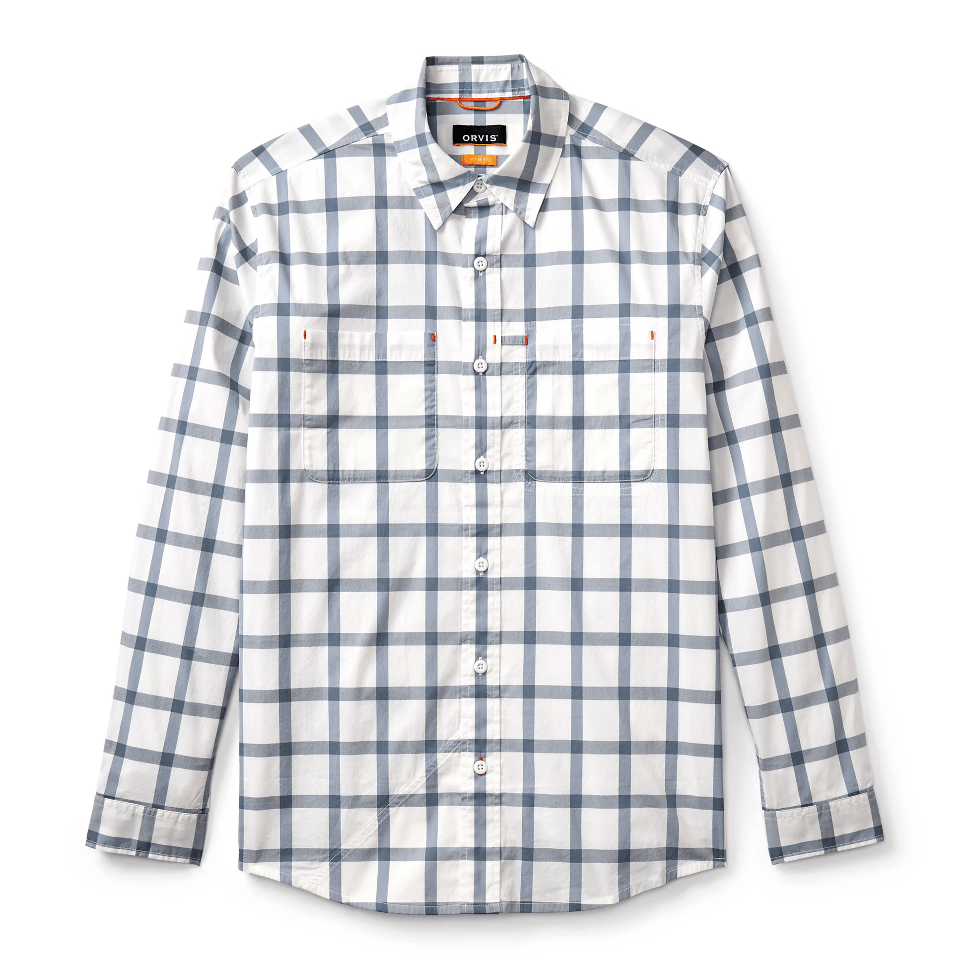 Orvis River Guide Long-Sleeve Shirt 2.0 Orvis Blue Haze/White / XXL Men's Long Sleeve Button Down Shirts Rivers and Glen Trading Co