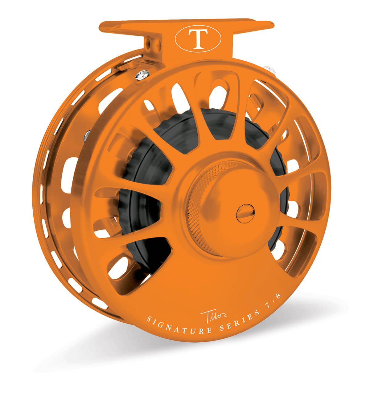 Tibor Signature Series 7/8 Tibor Sunset Orange/Black Reels Rivers and Glen Trading Co