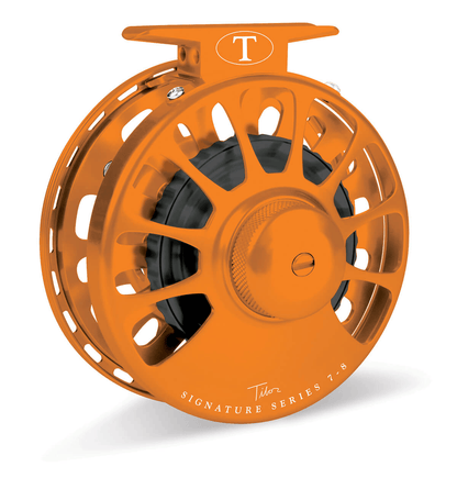 Tibor Signature Series 7/8 Tibor Sunset Orange/Black Reels Rivers and Glen Trading Co