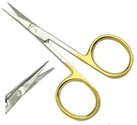 TERRA MICRO POINT 4" SCISSORS Wapsi Fly Tying Rivers and Glen Trading Co