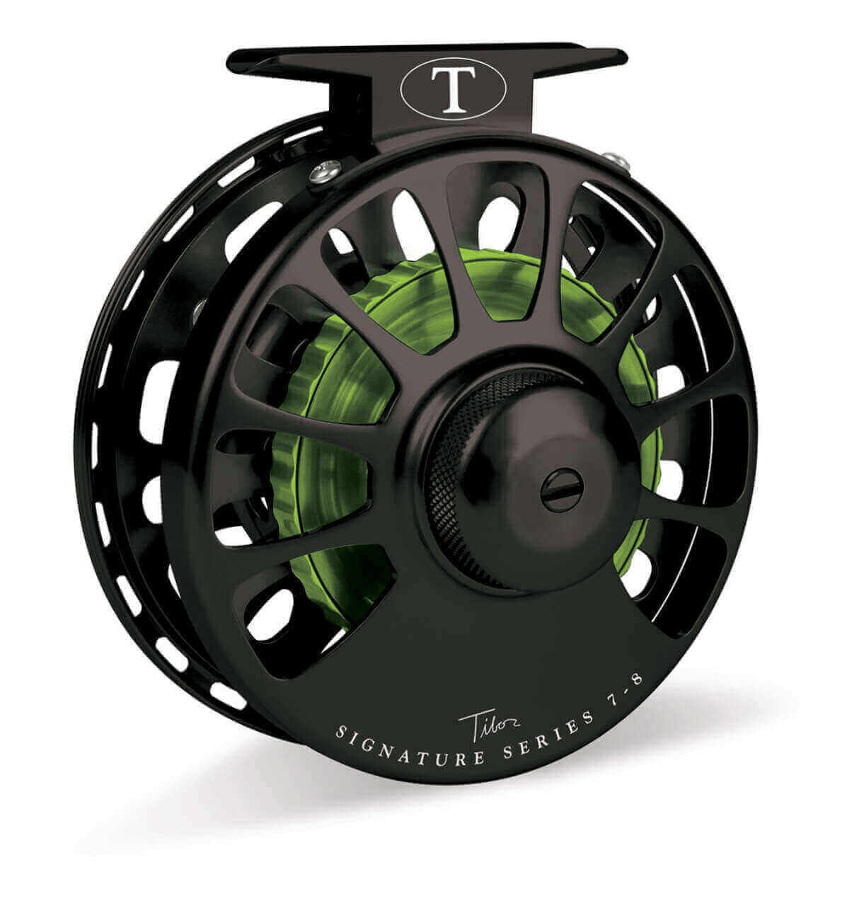 Tibor Signature Series 7/8 Tibor Frost Black/Lemon Lime Reels Rivers and Glen Trading Co
