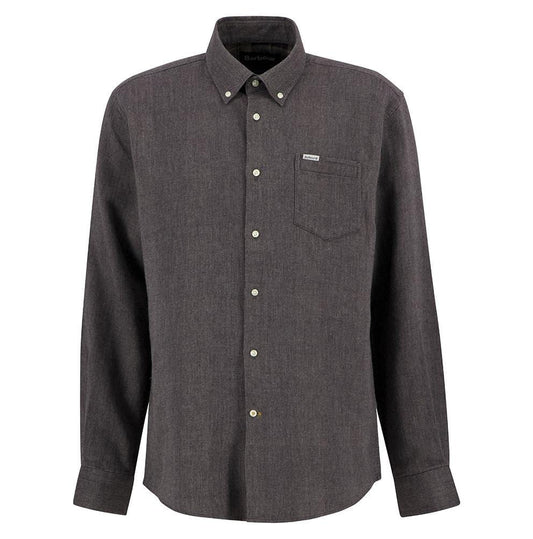 Barbour Tamish Regular Herringbone Shirt Barbour Men's Long Sleeve Button Down Shirts Rivers and Glen Trading Co