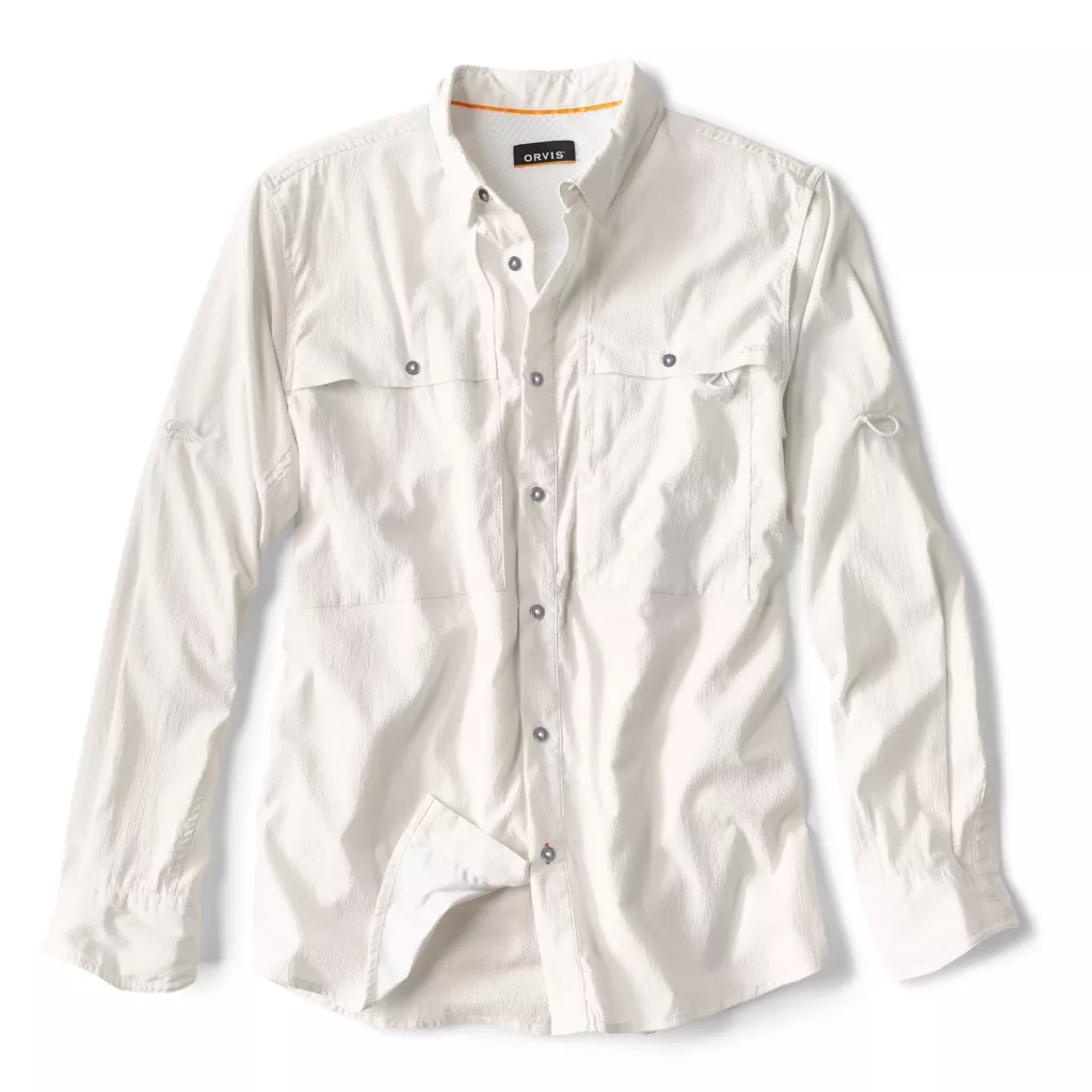 Women's Short-Sleeved Open Air Caster UPF 40 Fishing Shirt White