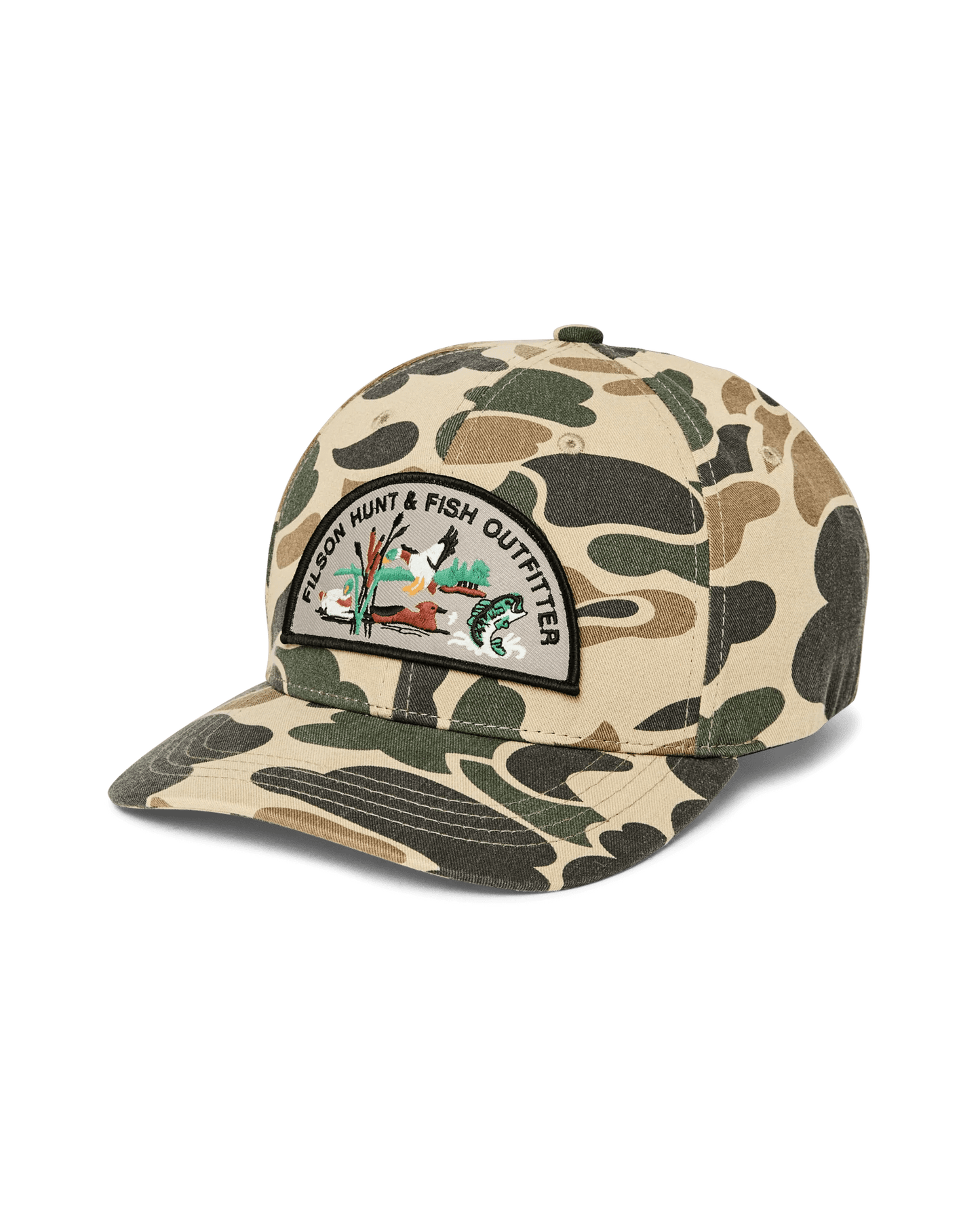 Filson Logger Cap Filson Tan Camo Headwear Rivers and Glen Trading Co