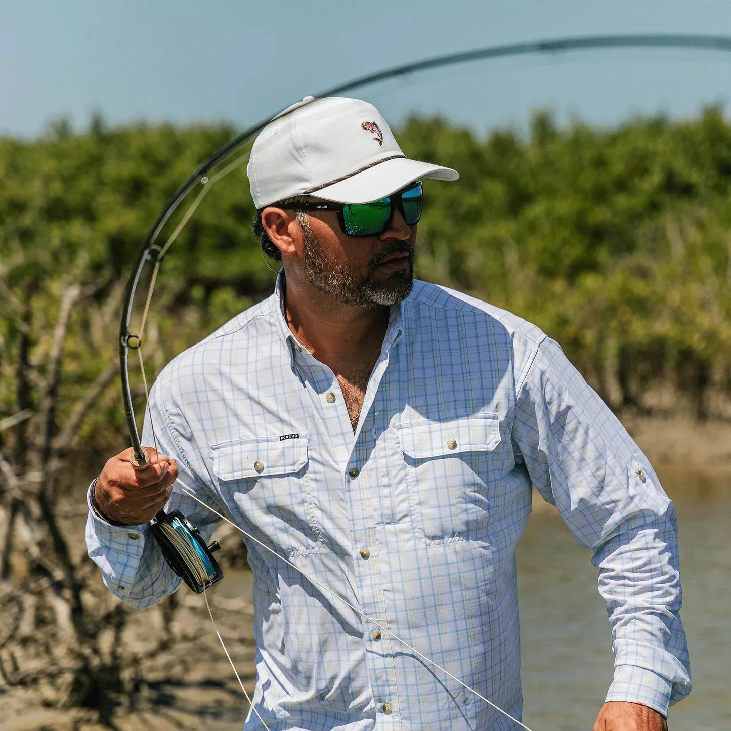 Poncho The Bird Island Poncho Men's Long Sleeve Button Down Shirts Rivers and Glen Trading Co