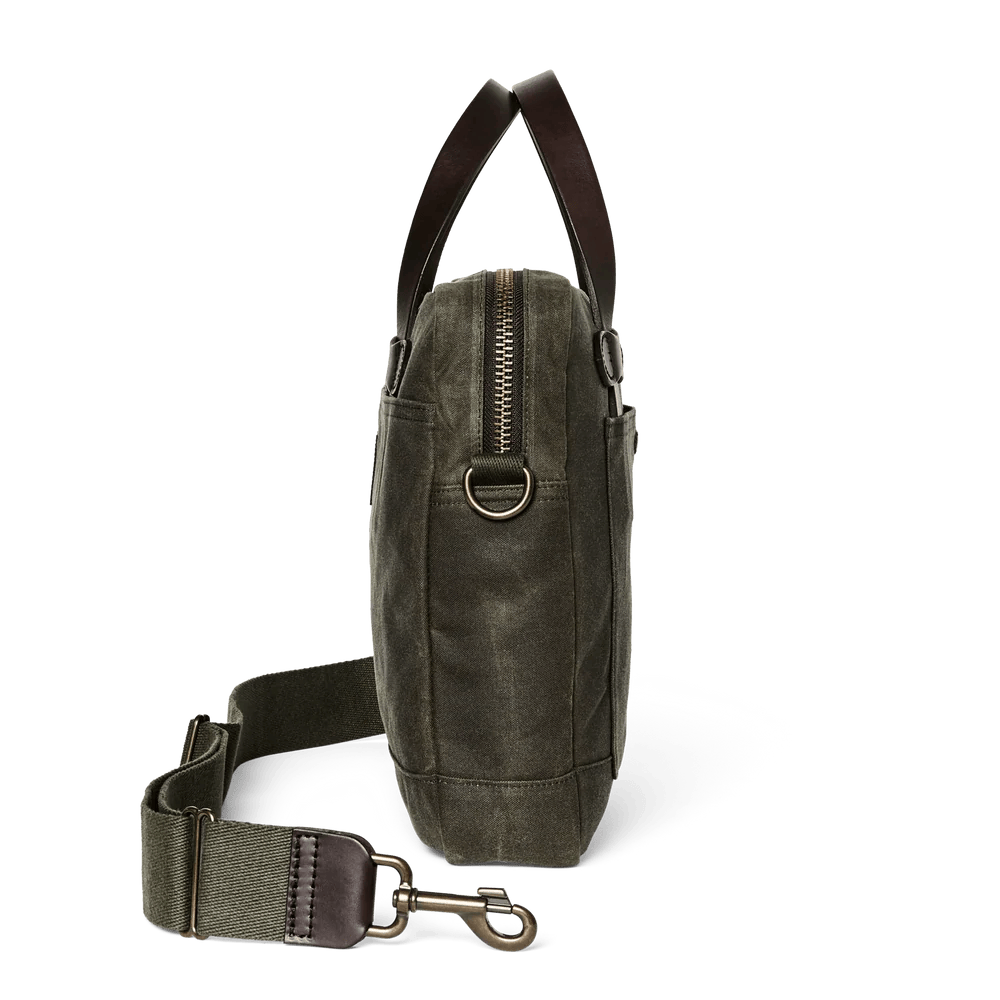 Filson Tin Cloth Compact Briefcase Filson Luggage Rivers and Glen Trading Co