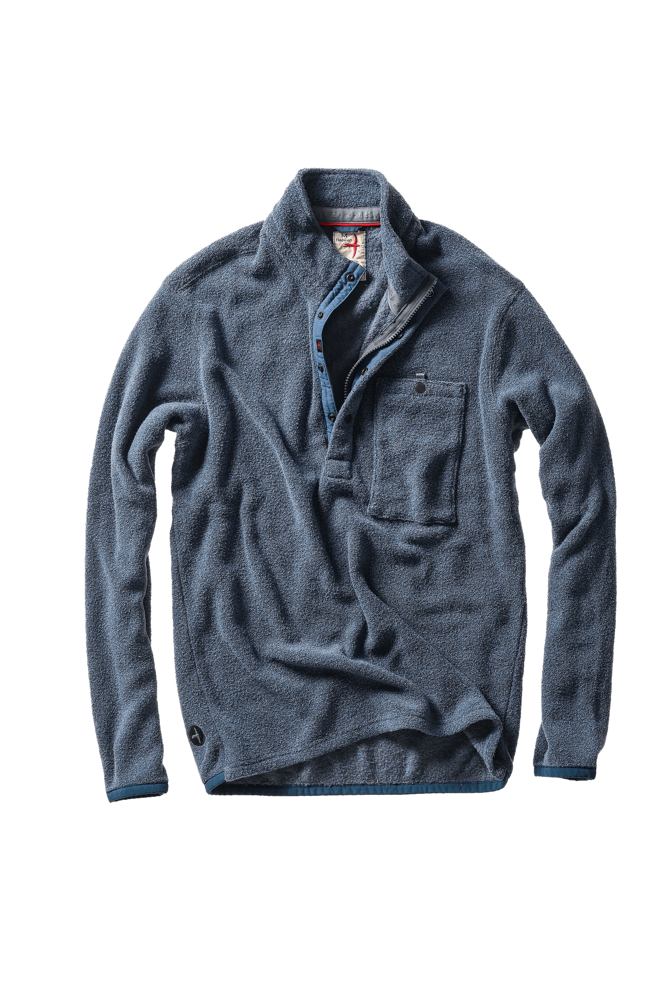 Relwen Terry Snap-Zip Mock Relwen Cadet Navy / M Men's Pullovers Rivers and Glen Trading Co