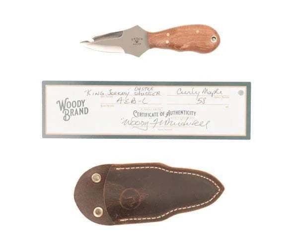 Woody Handmade Cutlery "King Jeremy" Oyster Shucker Woody Handmade Cutlery Knives Rivers and Glen Trading Co