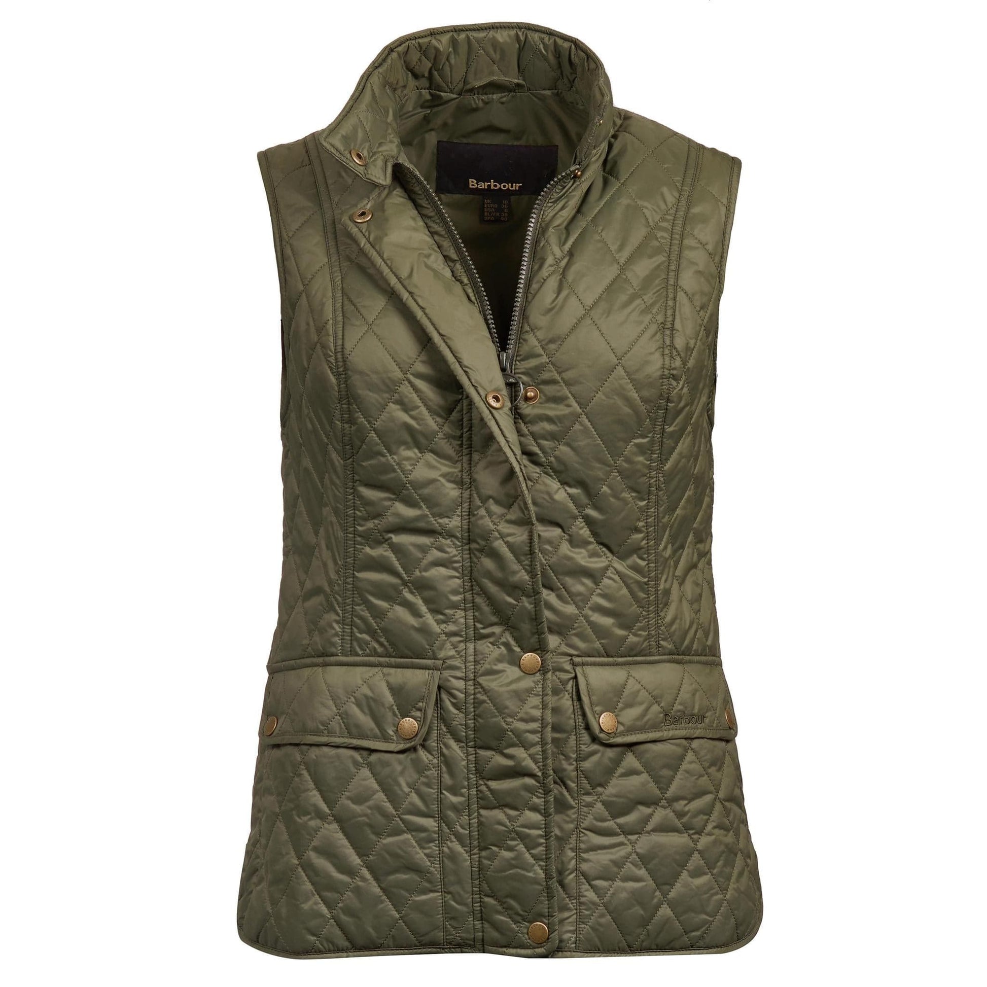 Barbour Women's Otterburn Gilet Barbour Olive / 8 Women's Vests Rivers and Glen Trading Co