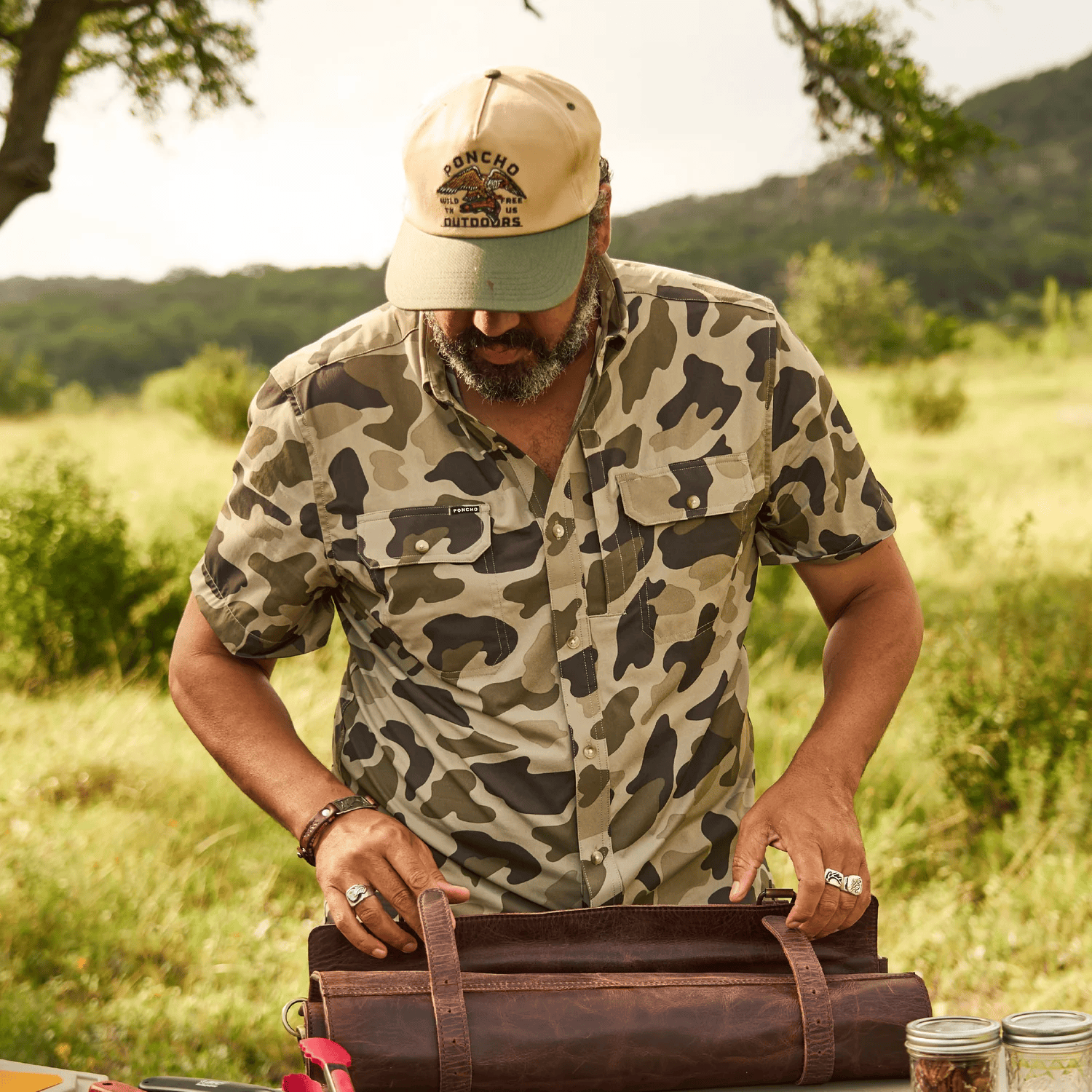 Poncho The Cuernavaca Poncho Men's Polo Rivers and Glen Trading Co