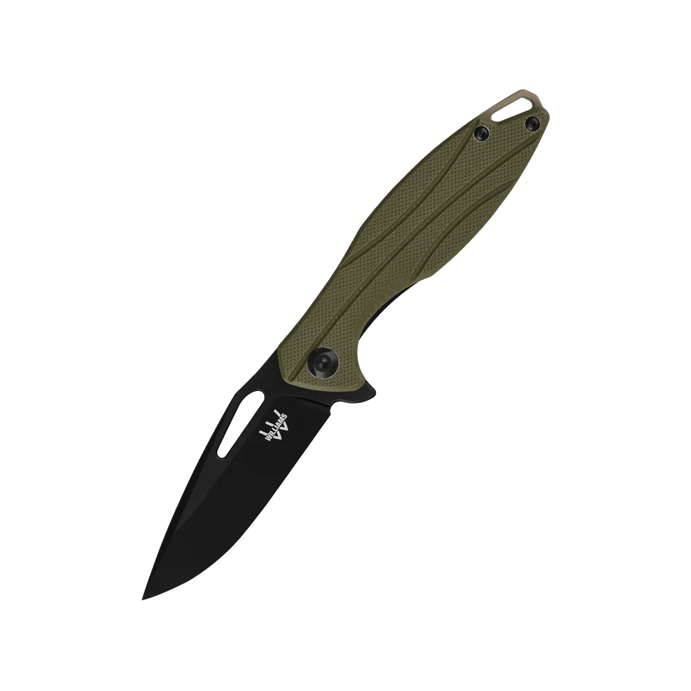 Williams RX Flipper Jr. EDC Knife Williams Knife OD Green/Marsh Knives Rivers and Glen Trading Co