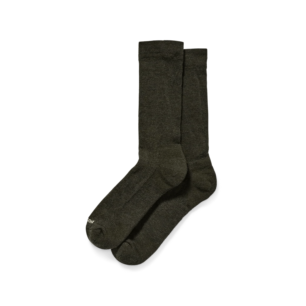 Filson Everyday Crew Socks Filson Green / M Socks Rivers and Glen Trading Co