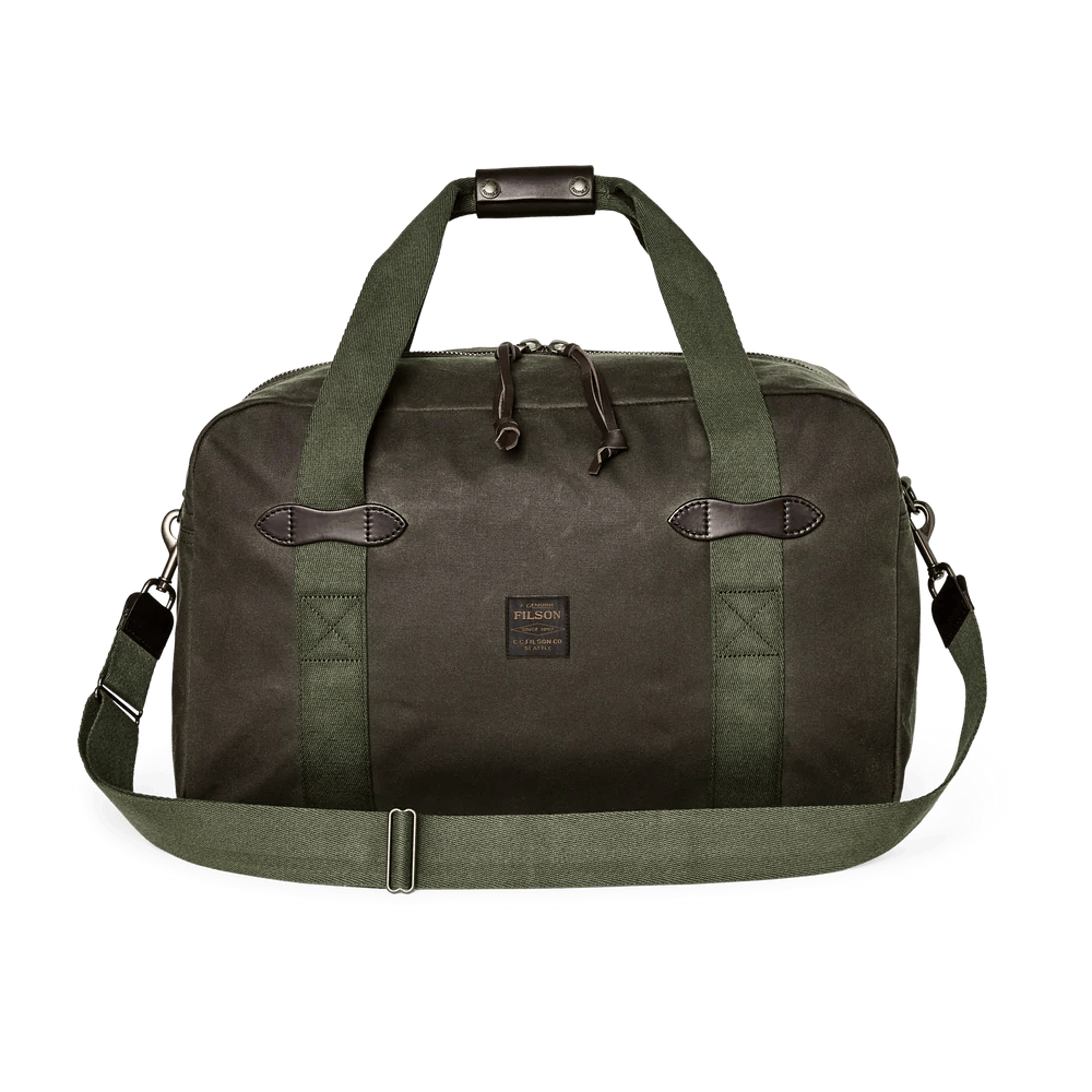 Filson Tin Cloth Medium Duffle Bag Filson Otter Green Luggage Rivers and Glen Trading Co