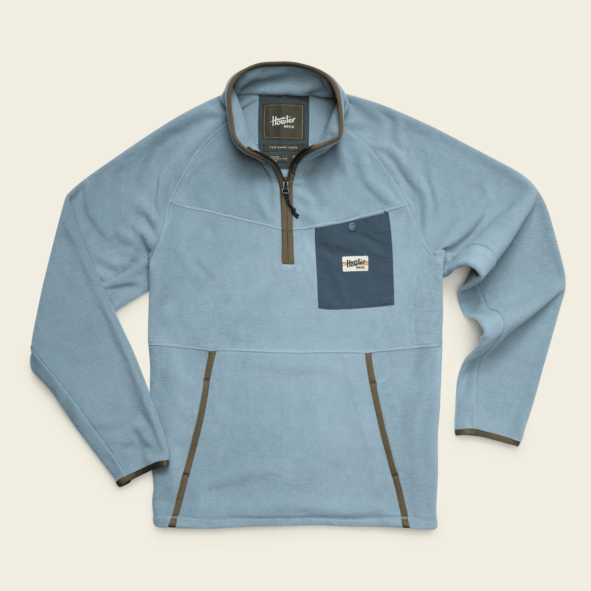 Howler Brothers Free Range Fleece Pullover Howler Brothers Iron Blue / XL Men's Pullovers Rivers and Glen Trading Co
