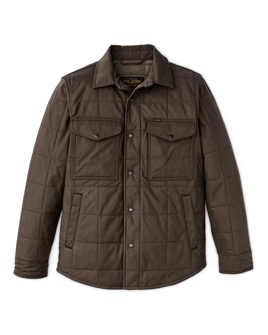 Filson Cover Cloth Quilted Jac-Shirt Filson Men's Long Sleeve Button Down Shirts Rivers and Glen Trading Co