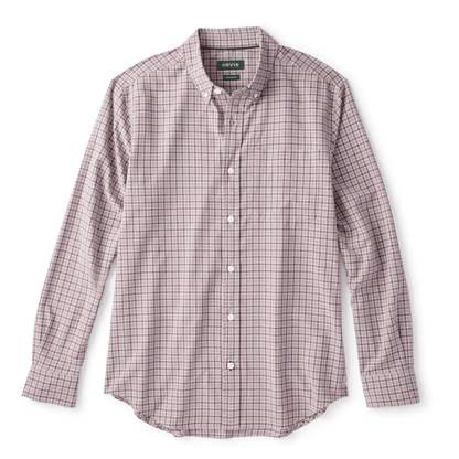 Orvis Ultralight Comfort Stretch Long-Sleeved Shirt Orvis White/Raisin / L Men's Long Sleeve Button Down Shirts Rivers and Glen Trading Co