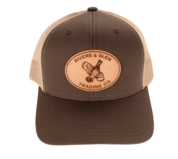 R&G Quail Trucker (Brown) Rivers and Glen Trading Co. Hats LP Brown/Khaki Headwear Rivers and Glen Trading Co