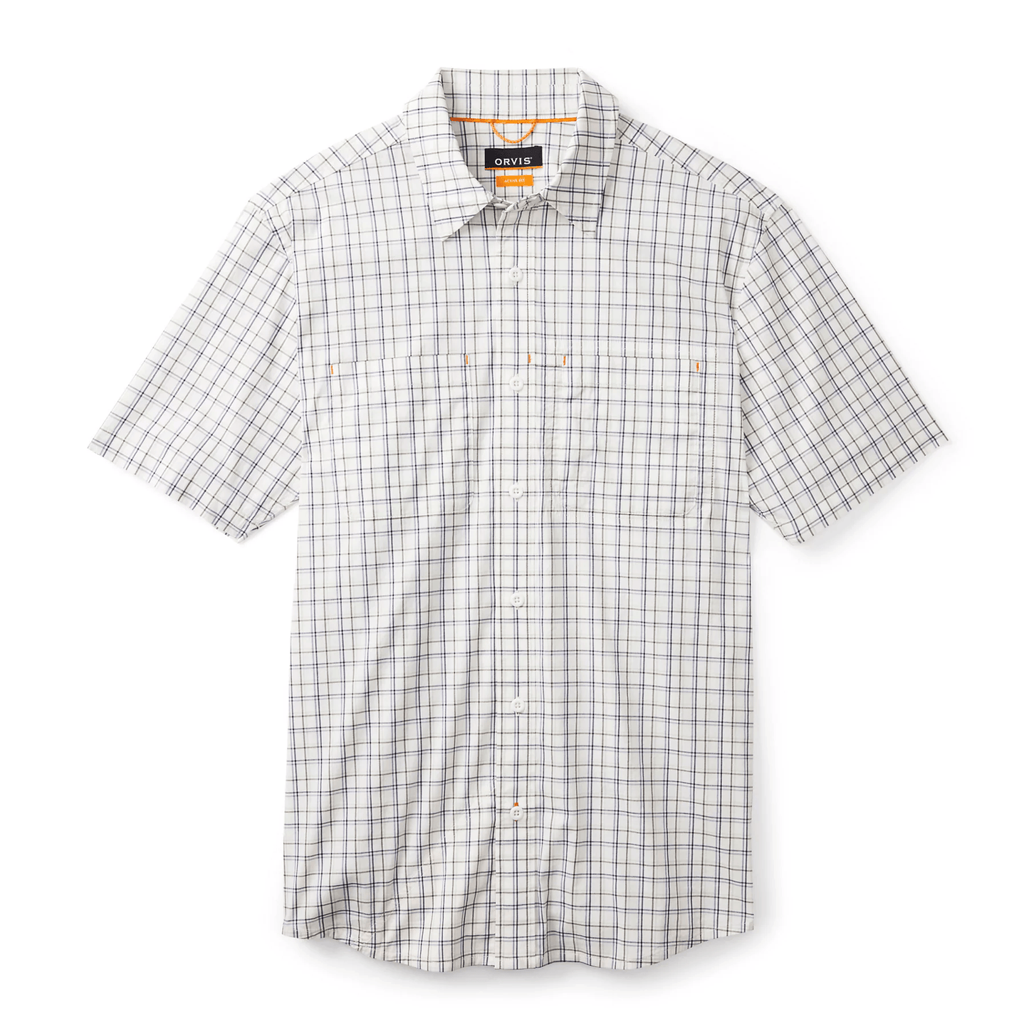 Orvis River Guide Short-Sleeve Shirt 2.0 Orvis SNOW/CELADON TATTERSAL / L Men's Short Sleeve Button Down Shirts Rivers and Glen Trading Co