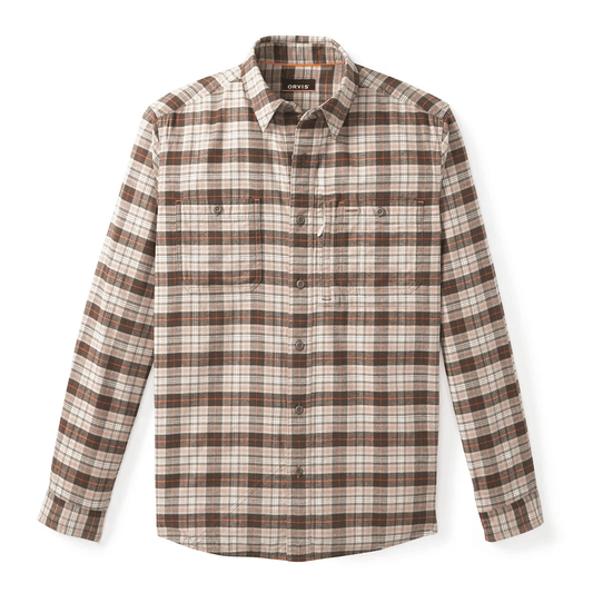 Orvis Flat Creek Tech Flannel Orvis Men's Long Sleeve Button Down Shirts Rivers and Glen Trading Co