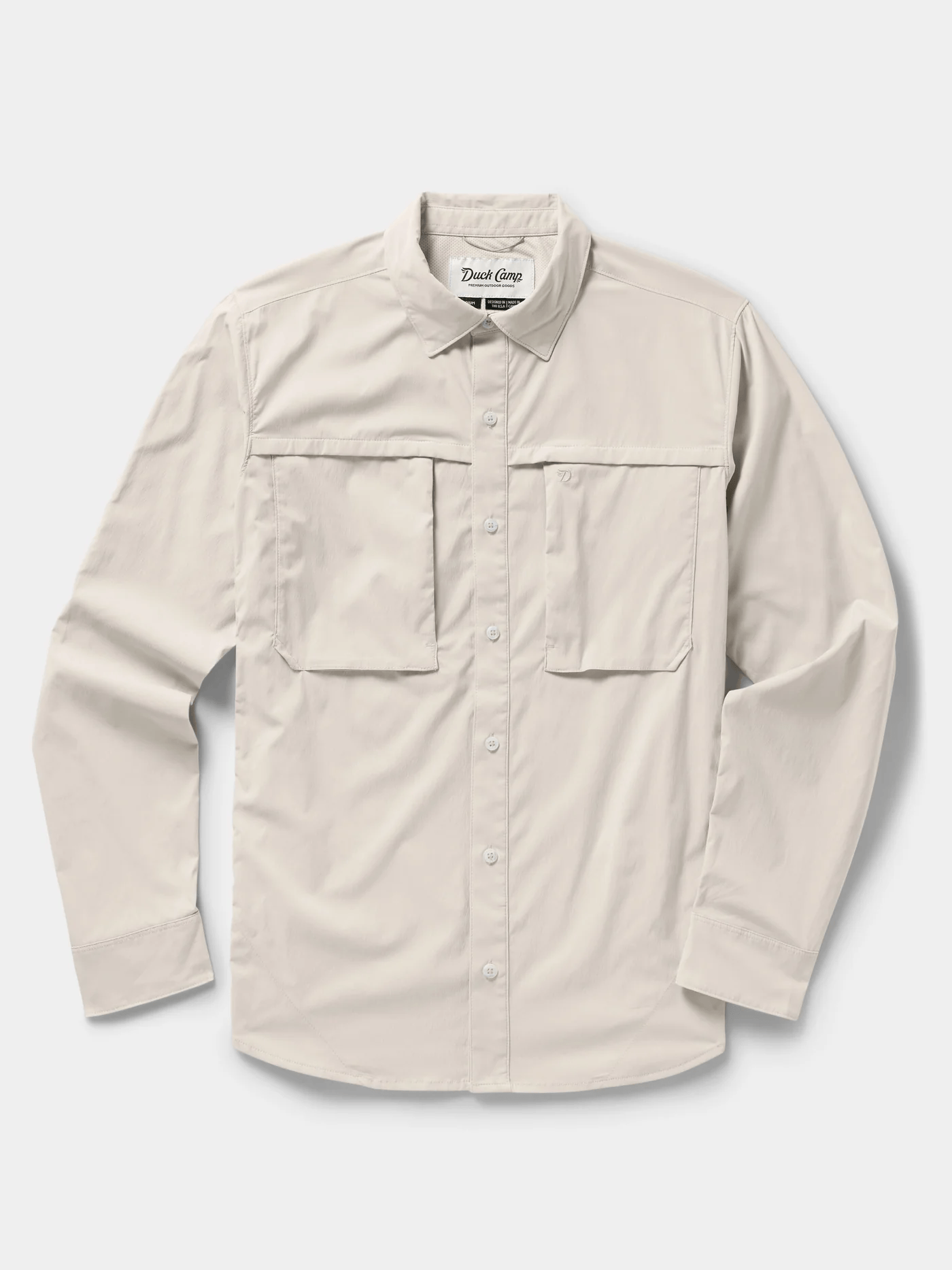 Duck Camp Men's Lightweight Fishing Shirt- LS Duck Camp Birch / M Men's Long Sleeve Button Down Shirts Rivers and Glen Trading Co