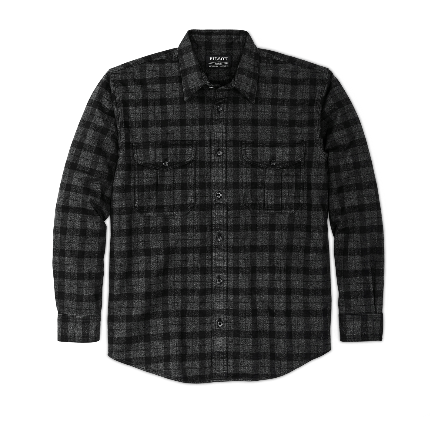 Filson Alaskan Guide Shirt Filson Heather Black Plaid / XXL Men's Long Sleeve Button Down Shirts Rivers and Glen Trading Co