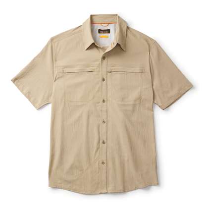 Orvis Men's Short-Sleeved Open Air Caster Orvis Khaki/Snow / LG Men's Short Sleeve Button Down Shirts Rivers and Glen Trading Co