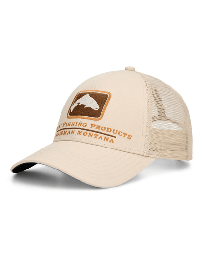 Simms Trout Icon Trucker Hat Simms Burnished Clay Headwear Rivers and Glen Trading Co