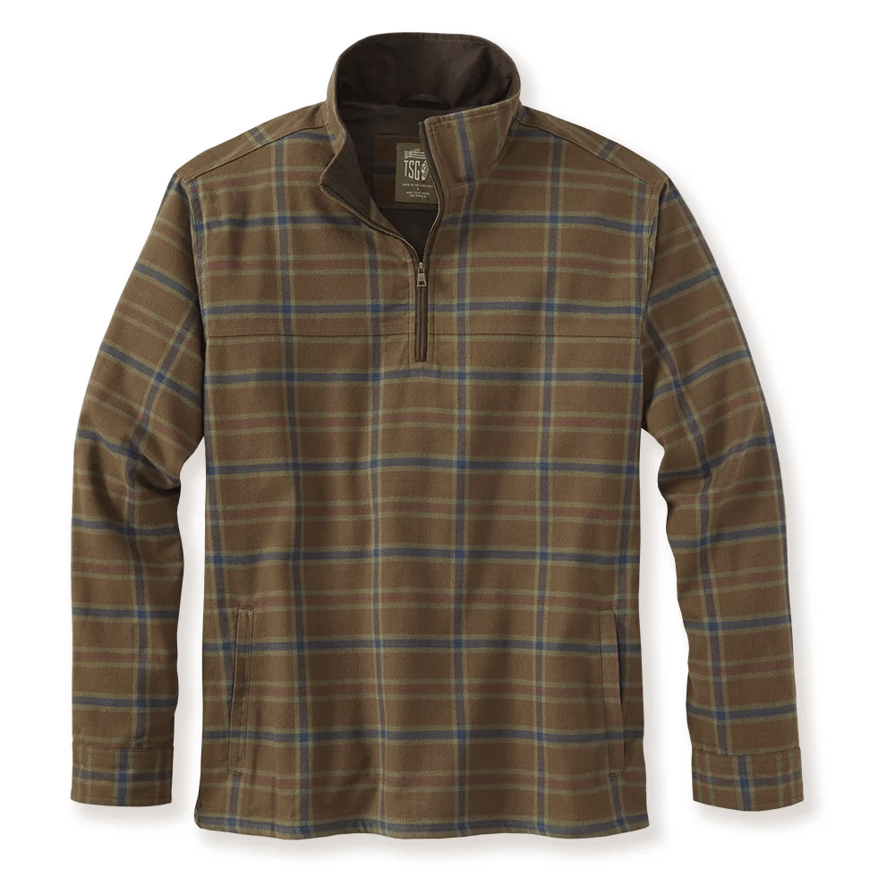 TSG Thames Flannel Half-Zip Pullover TSG Men's Pullovers Rivers and Glen Trading Co