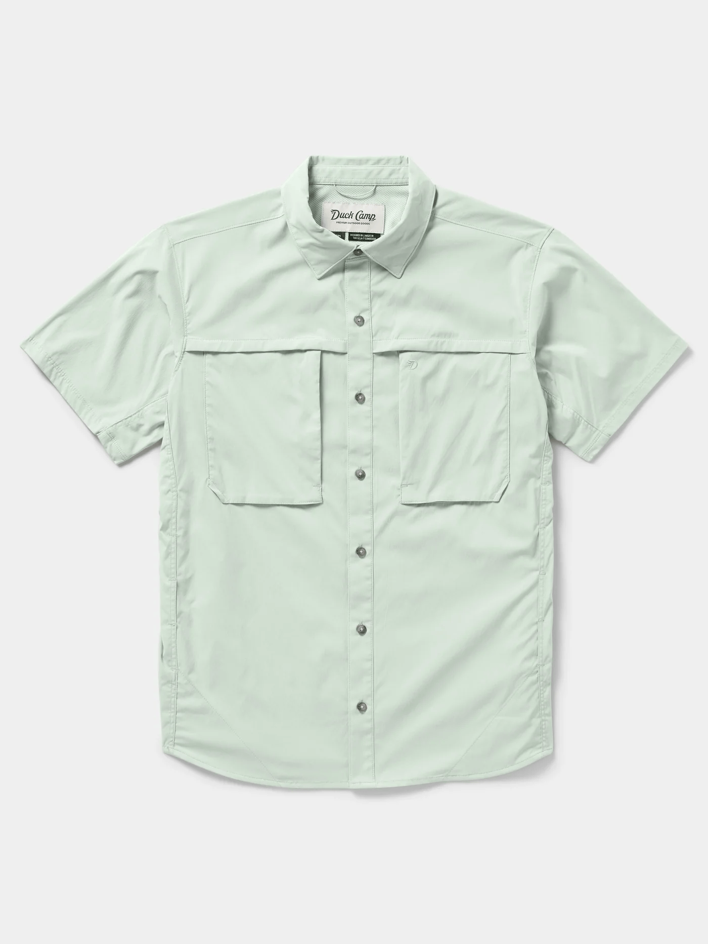 Duck Camp Men's Lightweight Fishing Shirt- SS Duck Camp Seafoam / XL Men's Short Sleeve Button Down Shirts Rivers and Glen Trading Co