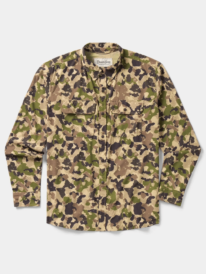 Duck Camp Cast & Blast Perforated Shirt - Long Sleeve