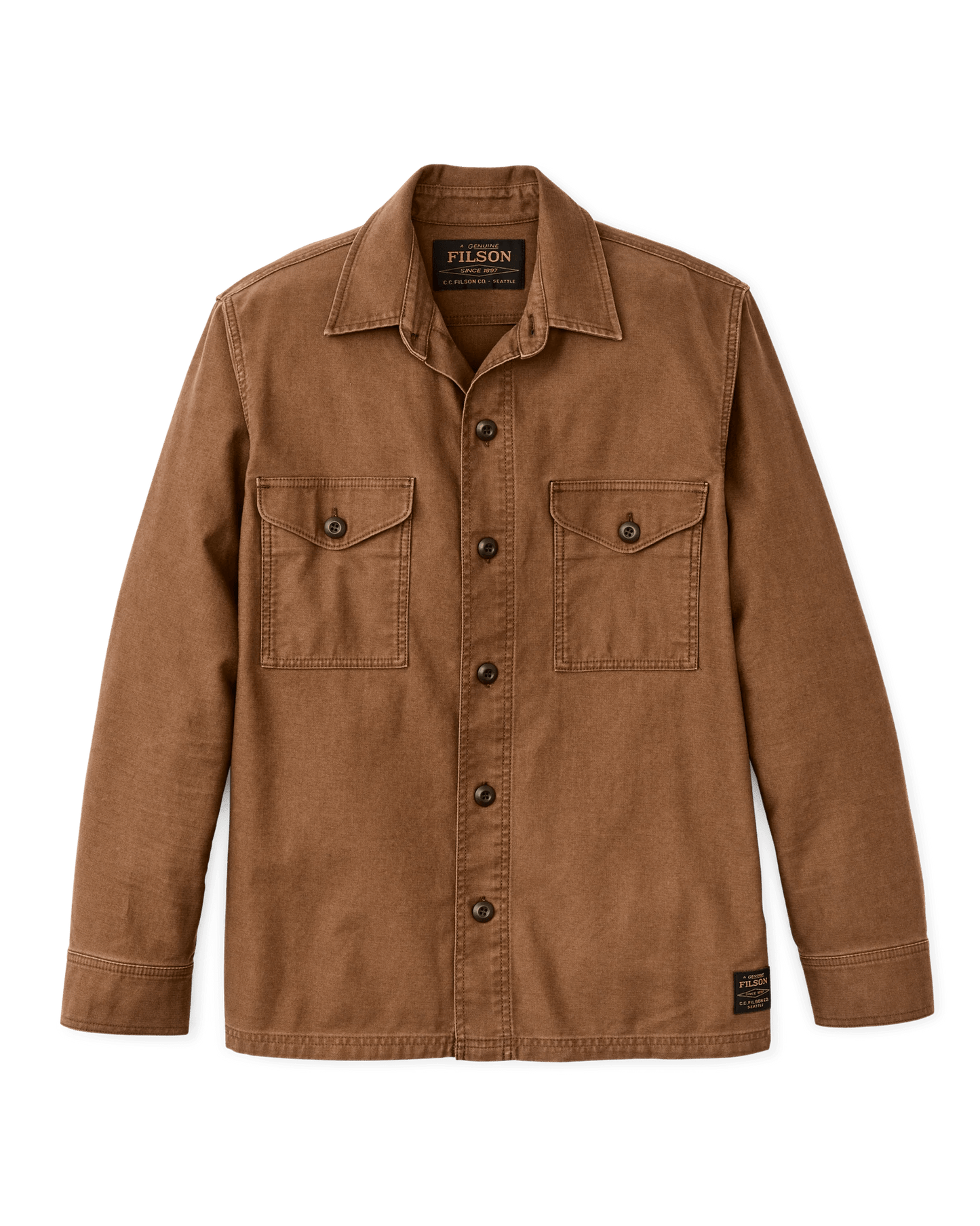 Filson Clarkston Jac-Shirt Filson Labrador Brown / M Men's Long Sleeve Button Down Shirts Rivers and Glen Trading Co