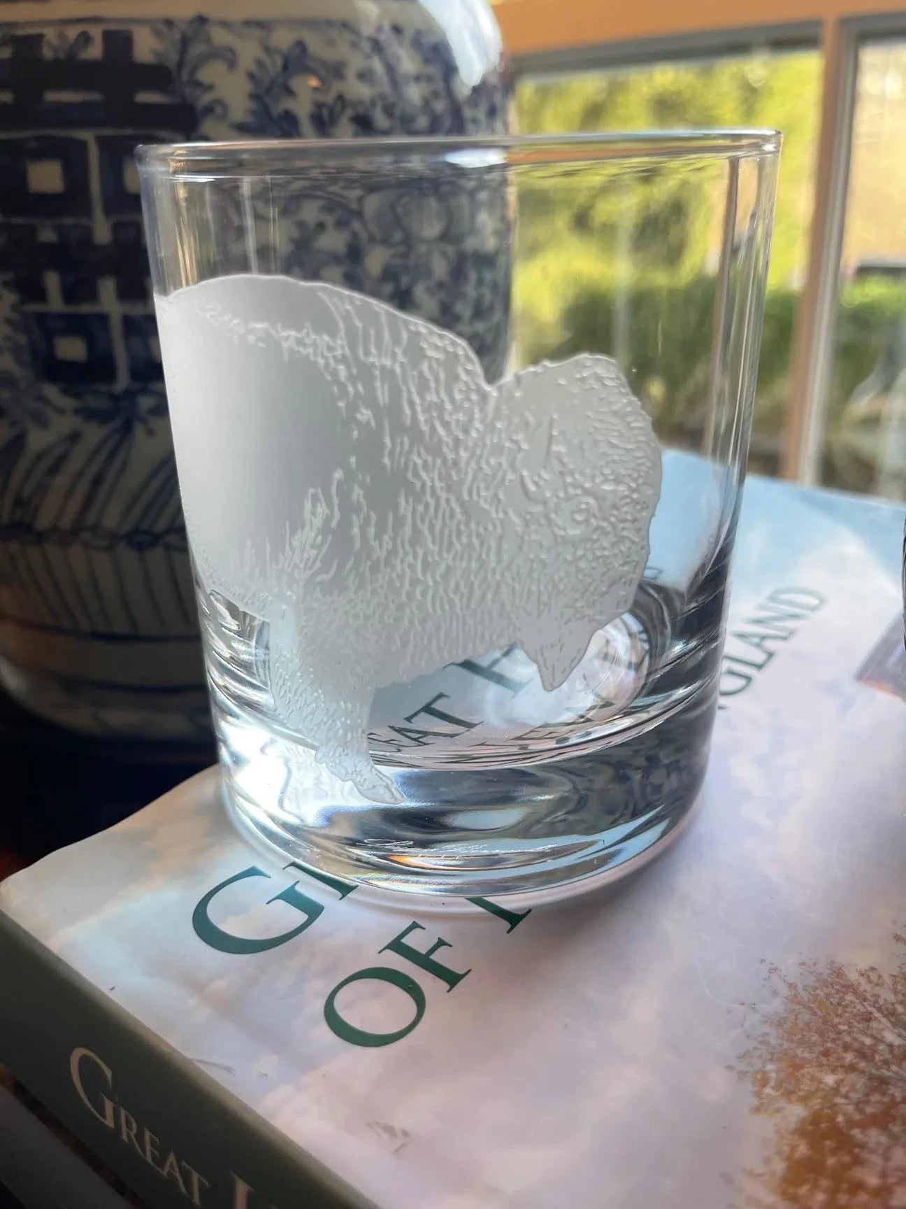The Jackson Glass Set: Bison J Earl & Sons Glassware Rivers and Glen Trading Co