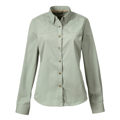Orvis Women's Midweight Shooting Shirt Orvis Frost Green / MD Women's Long Sleeve Shooting Shirts Rivers and Glen Trading Co