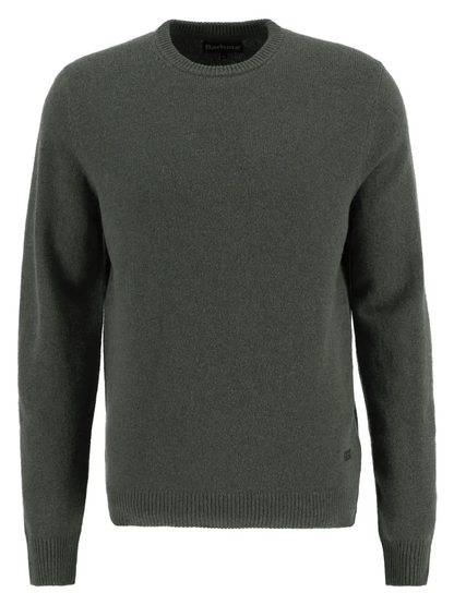 Barbour Essential Crew Neck Jumper Barbour Olive / M Men's Sweaters Rivers and Glen Trading Co