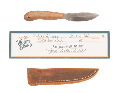 Woody Handmade Cutlery 7" Sidekick EDC Woody Handmade Cutlery Black Walnut (5) Knives Rivers and Glen Trading Co