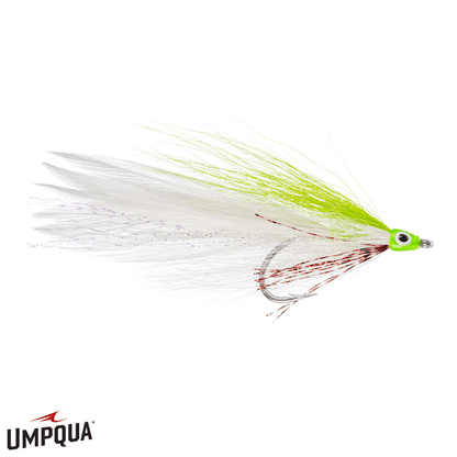 DECEIVER Umpqua Chart/Wht / 4/0 Flies Rivers and Glen Trading Co