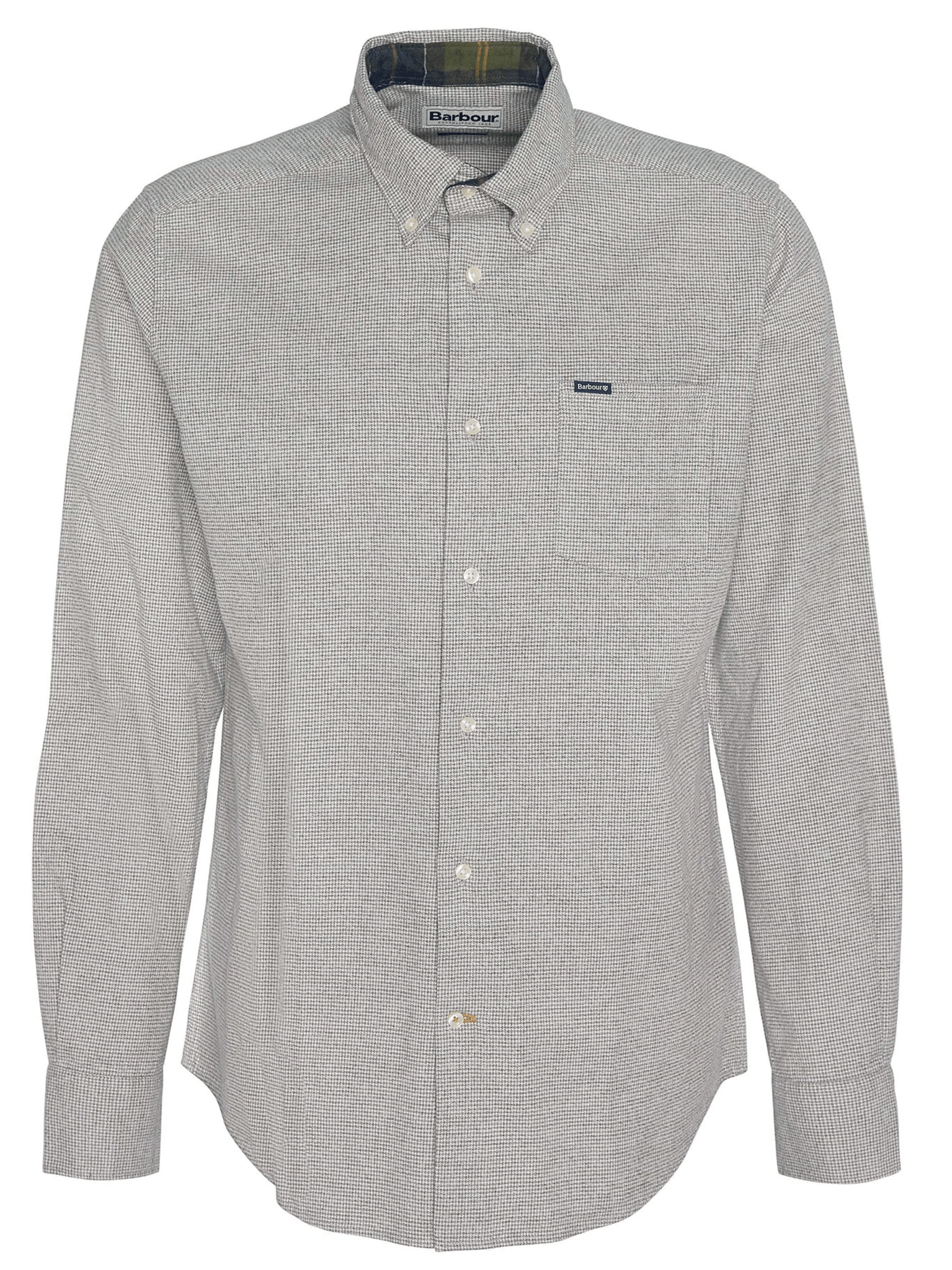 Barbour Turner Tailored Long-Sleeved Shirt Barbour Olive / XL Men's Long Sleeve Button Down Shirts Rivers and Glen Trading Co