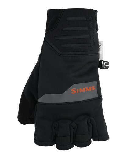 Simms Windstopper Half-Finger Fishing Glove Simms Black / M Gloves Rivers and Glen Trading Co