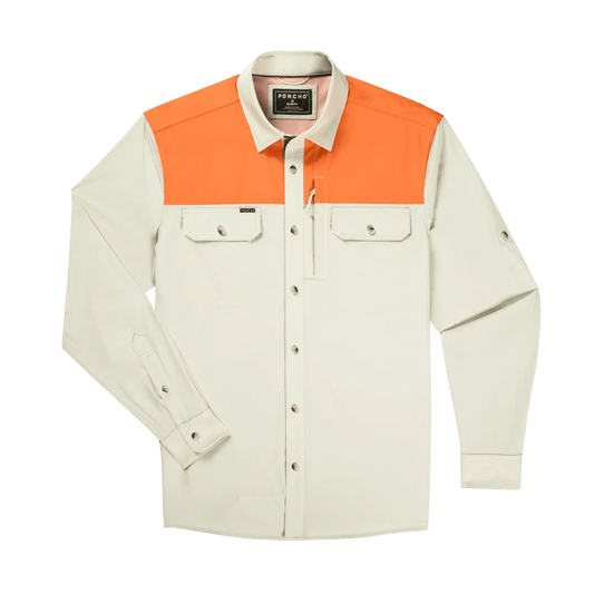 Poncho The Hebbronville Poncho Men's Long Sleeve Button Down Shirts Rivers and Glen Trading Co