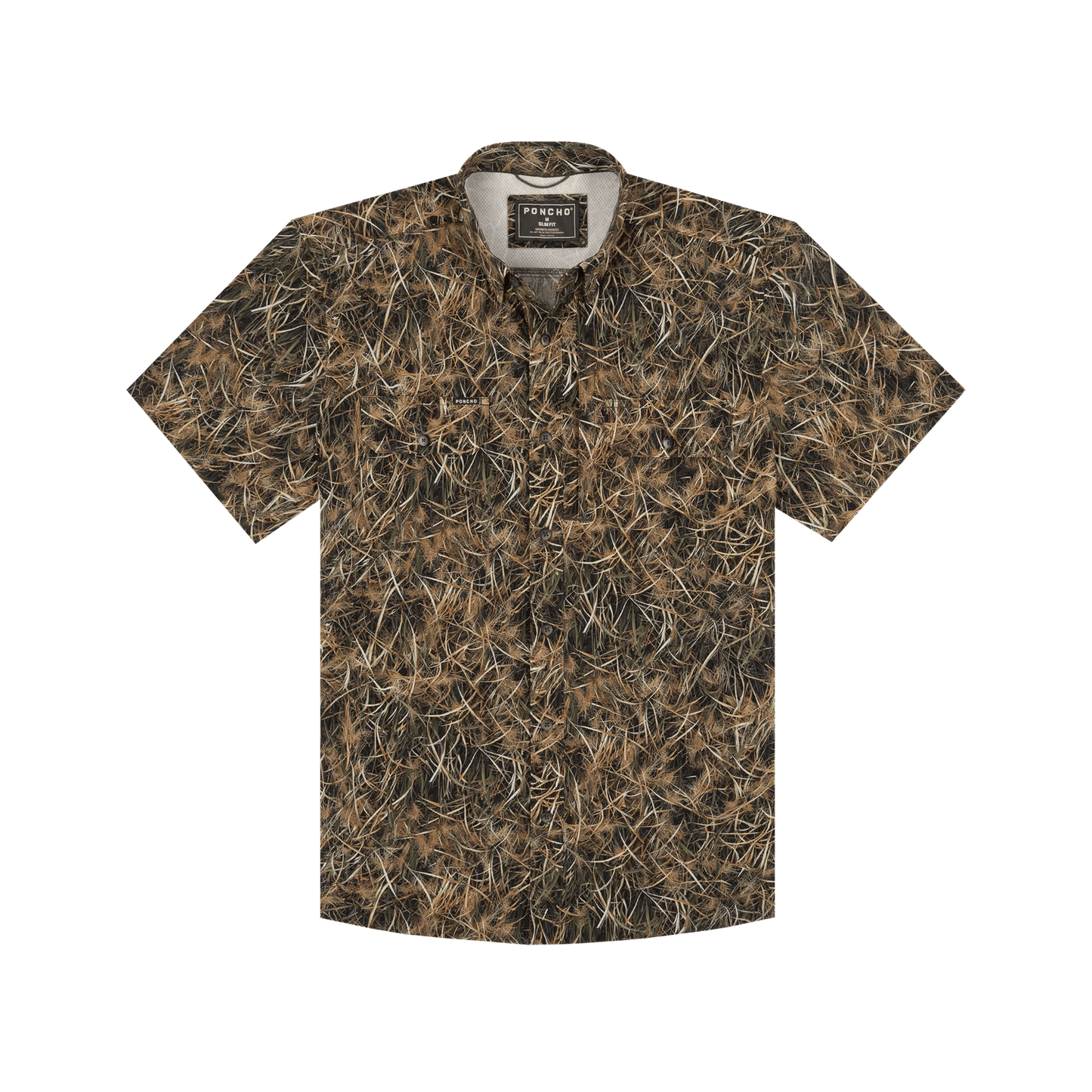 Poncho The Layout Blind Poncho Men's Short Sleeve Button Down Shirts Rivers and Glen Trading Co